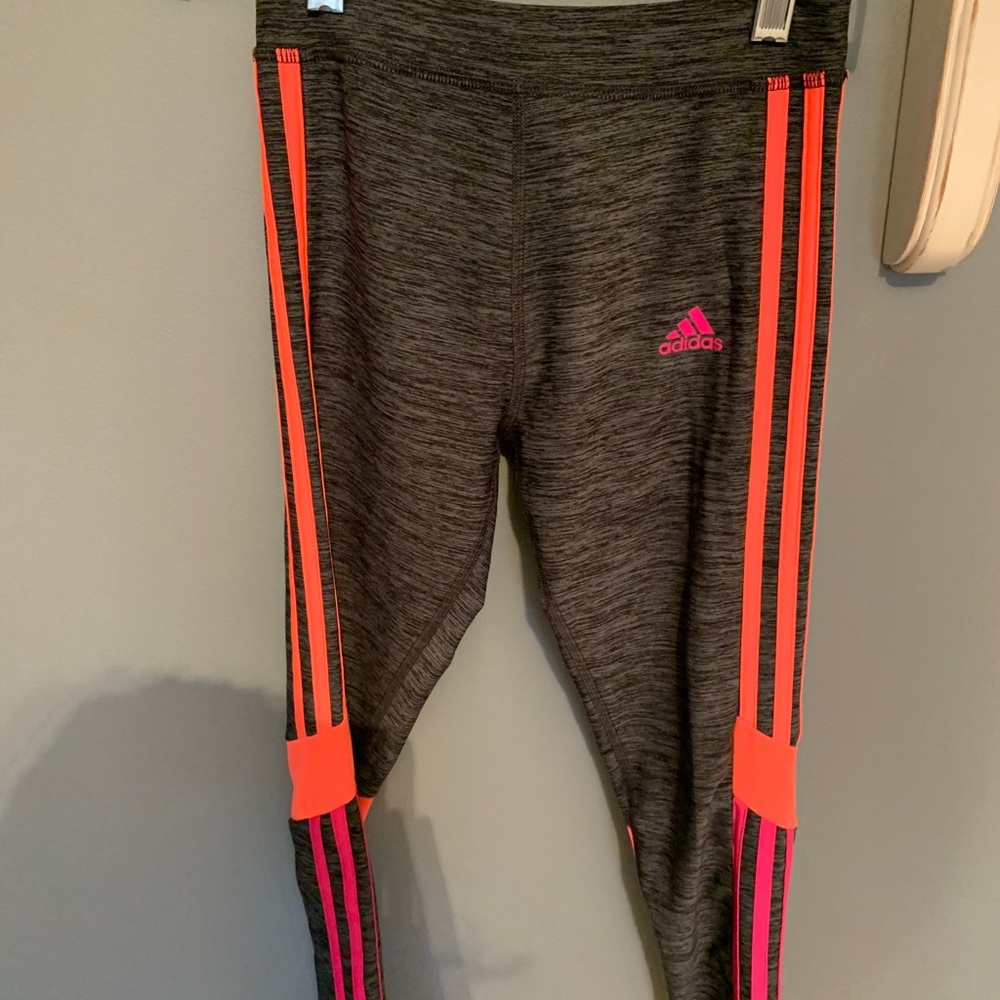 Children’s (girls) gray Addias  leggings